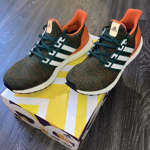 adidas Other - Adidas UltraBoost 4.0 Miami Hurricanes 2018, Mens Size 9
